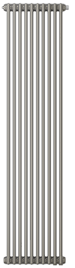 Радиатор Zehnder Charleston 2180 - 4 секц. серый, с нижним подключением, изображение 1