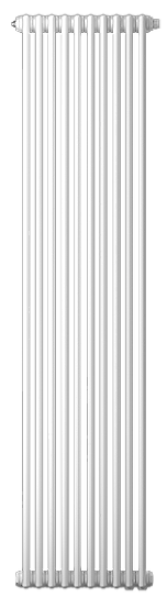 Радиатор Zehnder Charleston 2180 - 12 секц. белый, с нижним подключением, изображение 1