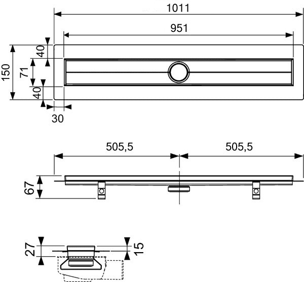 Душевой лоток TECE TECEdrainline 601000 , изображение 4