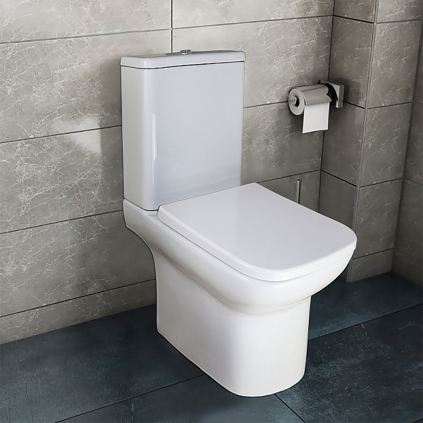 Унитаз-компакт Azario Alba AZ8323 безободковый , изображение 15
