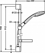 Душевой гарнитур Hansgrohe Croma 100 27724000 , изображение 9