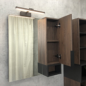 Зеркало-шкаф Comforty Франкфурт 75 дуб шоколадно-коричневый , изображение 3