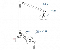 Душевой комплект Wasserkraft Wern A12497 , изображение 6