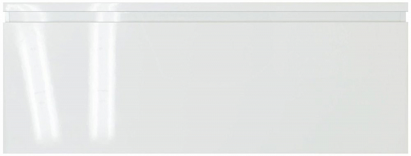 Тумба с раковиной Эстет Dallas Luxe 120 R белая подвесная 1 длинный ящик , изображение 1