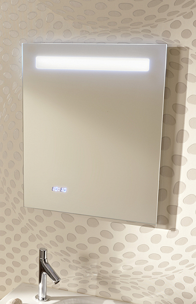 Зеркало Jacob Delafon Parallel EB1430-NF 60 см с подсветкой, с часами , изображение 2