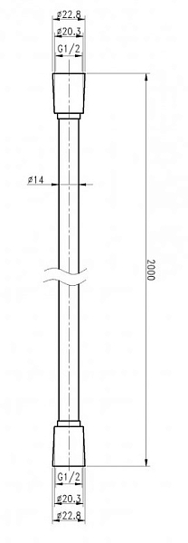 Душевой шланг Cezares CZR-FMD-200-01 , изображение 2