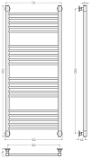 Полотенцесушитель водяной Сунержа Богема+ прямая 120х50 без покрытия , изображение 5