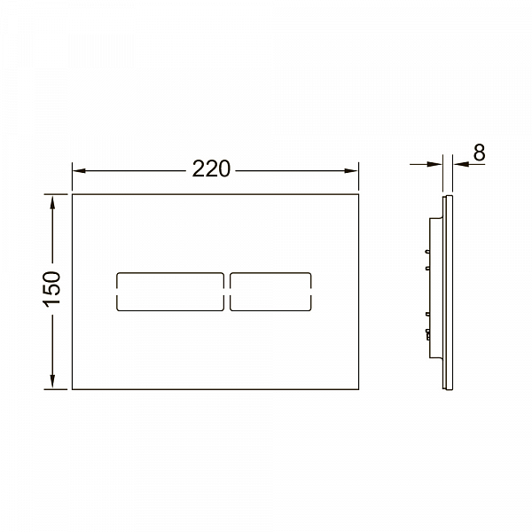 Кнопка смыва TECE TECElux Mini 9240960 белая , изображение 13