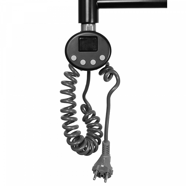 Полотенцесушитель электрический Domoterm Калипсо 50x80 L черный , изображение 3