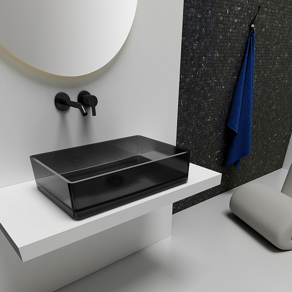 Раковина Abber Kristall AT2803Onyx 60 см , изображение 2