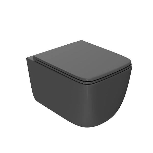 Комплект Point Меркурий 886914GBO3+PN41831GM (унитаз с инсталляцией, сиденье с микролифтом, клавиша Globe черная) , изображение 2
