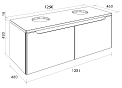 Столешница Dreja W 125 белая , изображение 17