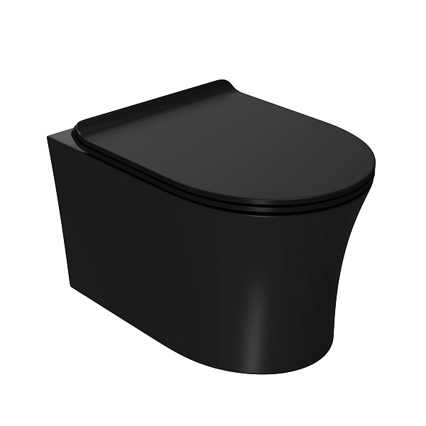 Комплект Point Вега 886914GBO3+PN41711BM (унитаз с инсталляцией, сиденье с микролифтом, клавиша Globe черная) , изображение 2