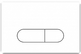 Кнопка смыва Ideal Standard Oleas R0117AC белый , изображение 1