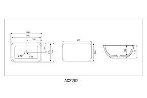 Фото Раковина Abber Rechteck AC2202MW 50 см