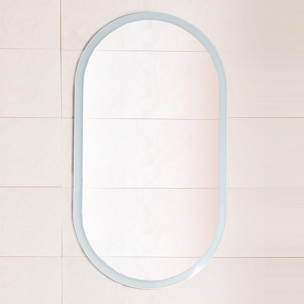 Зеркало Бриклаер Вега 55 с подсветкой, овальное , изображение 5