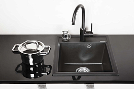 Мойка кухонная Omoikiri Daisen 42-BL черный , изображение 3