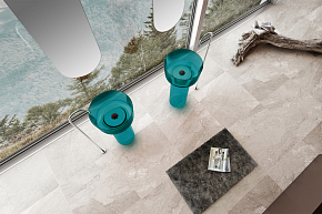 Фото Раковина Abber Kristall AT2702Aquamarin 45 см