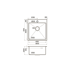 Фото Мойка кухонная Omoikiri Akisame 46-GB графит