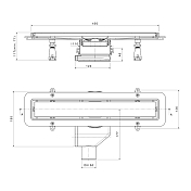 Душевой лоток Point Гермес PN50145 45 см сталь , изображение 8