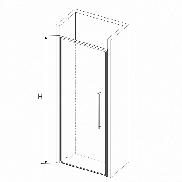 Душевая дверь в нишу RGW Stilvoll SV-02 100 см профиль хром , изображение 2