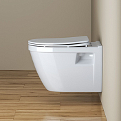 Унитаз подвесной BelBagno Loto BB070CHR/SC безободковый , изображение 8