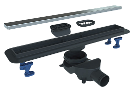 Душевой лоток BelBagno Luce BB-LD-LUCE-70-CR с решеткой 70 см , изображение 1