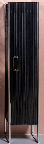 Шкаф-пенал Armadi Art Monaco 35 R черный, хром , изображение 1