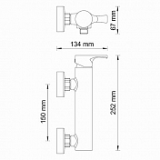 Смеситель Wasserkraft Berkel 4802 для душа , изображение 13