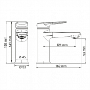 Смеситель Wasserkraft Glan 6603 для раковины , изображение 5