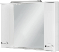 Зеркало-шкаф Sanflor Палермо 105 белый глянец