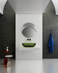 Фото Раковина Abber Kristall AT2805Emerald 60 см