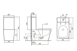 Унитаз-компакт Abber Rechteck AC1210TMB , изображение 9