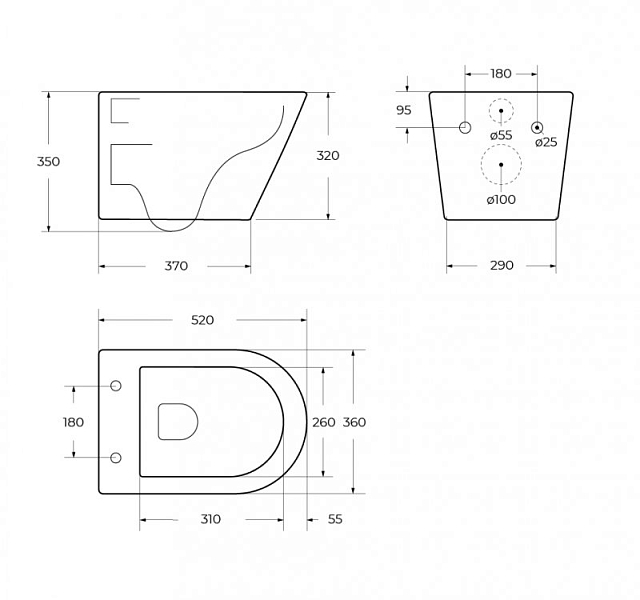 Унитаз подвесной BelBagno Tre-Tor BB5180CH-TOR/SC , изображение 14