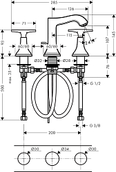 Фото Смеситель Hansgrohe Metropol Classic 31306000 для раковины