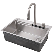 Мойка кухонная Abber Wasser Kreis AF2194SP сатин , изображение 2