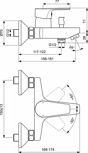 Душевой комплект Ideal Standard Esla BC264AA , изображение 7