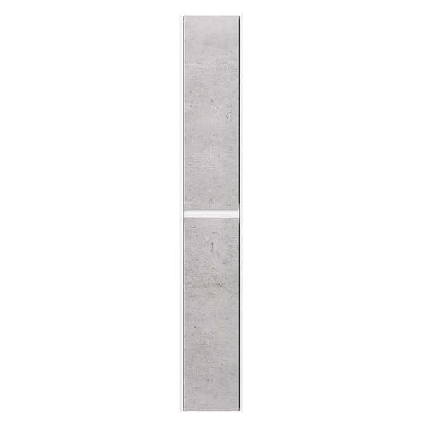 Шкаф-пенал Dreja Slim 30 белый глянец/бетон , изображение 1