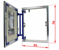 Ревизионный люк Lyuker AL-KR 70x50, настенный , изображение 10