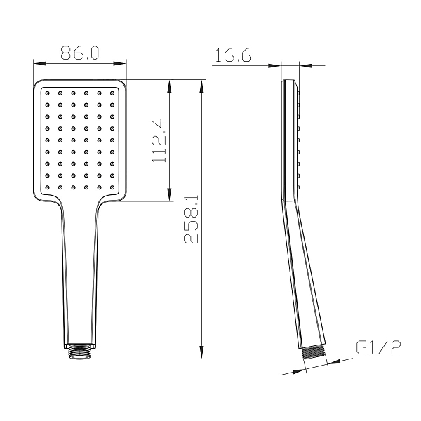 Душевая лейка Lemark LM8124BL , изображение 2