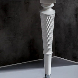 Фото Ножки для мебели Armadi Art Vallessi Avantgarde Denti белые 45,5 см