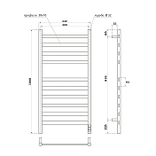 Полотенцесушитель электрический Point Селена П10 50x100 белый , изображение 3