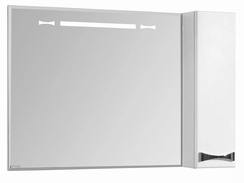 Зеркало-шкаф Aquaton Диор 100 белый , изображение 1