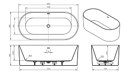 Акриловая ванна BelBagno BB705-1800-800 180x80 , изображение 8