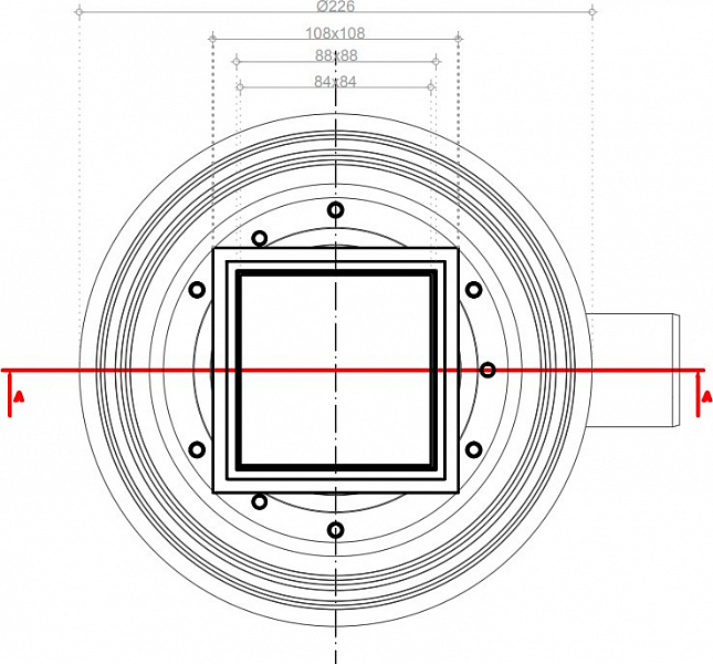 Душевой трап Pestan Confluo Standard Dry 1 White Glass 10x10, изображение 4
