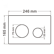 Кнопка смыва Abber AC0121MW , изображение 2