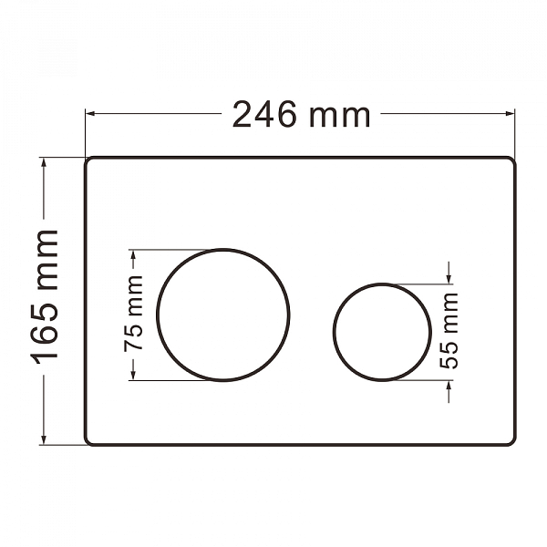 Кнопка смыва Abber AC0121MW , изображение 2