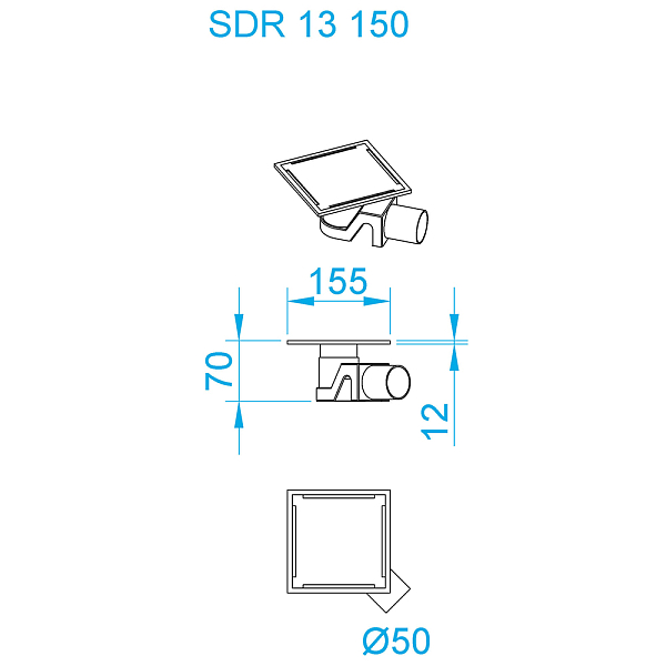 Душевой трап RGW Shower Drain SDR-13B 47211315-04, изображение 3