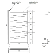 Полотенцесушитель электрический Point Феникс П7 PN15158BE 50x80 черный , изображение 5