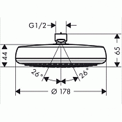 Верхний душ Hansgrohe Crometta 26577400 , изображение 2